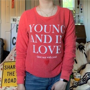 Wildfox valentines beach jumper sweatshirt